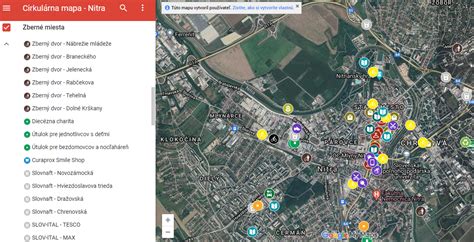 Mapa Nitry s vyznačenou lokalitou stavby pod hradom