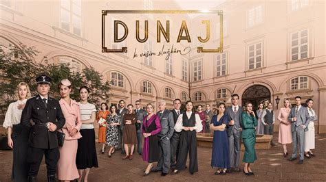 Koláž fotografií hlavných postáv zo seriálov Sľub, Dunaj, k vašim službám a Pán profesor.
