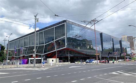 Zimný štadión Ondreja Nepelu v Bratislave z exteriéru