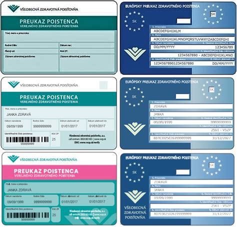 Ilustračné foto európskeho preukazu poistenca
