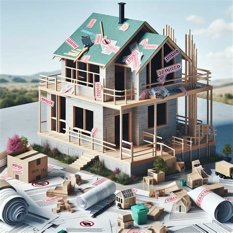 Ilustrácia znázorňujúca rastúcu stavbu bez povolenia