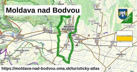 Mapa regiónu Moldava nad Bodvou