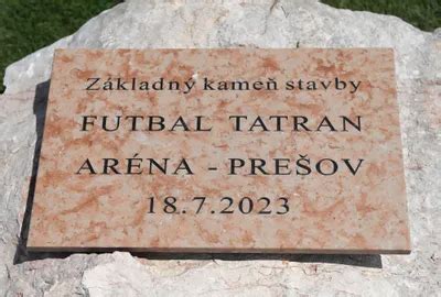 Poklepávanie základného kameňa novej Futbal Tatran Arény