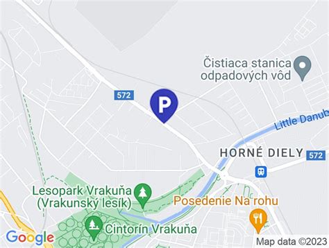 mapa znázorňujúca dopravnú dostupnosť a parkovacie možnosti