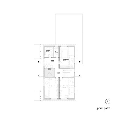 Pôdorys prvého poschodia s možnosťami rekonštrukcie