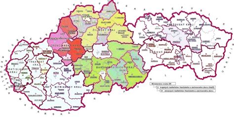 Mapa okresu Rožňava s vyznačenými rekreačnými a historickými lokalitami