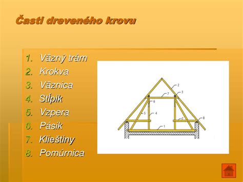 Ilustrácia tradičného dreveného krovu