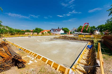 Proces betonáže základov