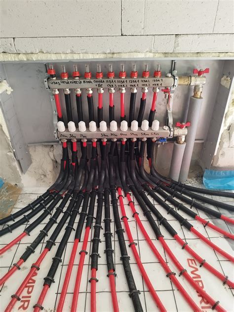 Ukážka rozvodov Rehau v inštalácii