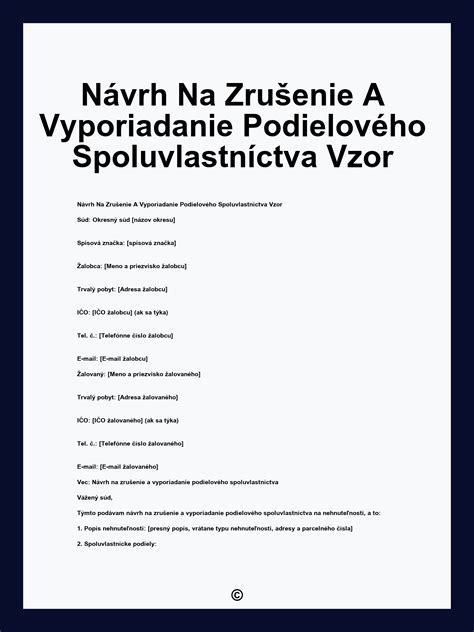 Ilustrácia podielového spoluvlastníctva