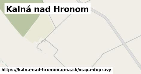Mapa obce Kalná nad Hronom