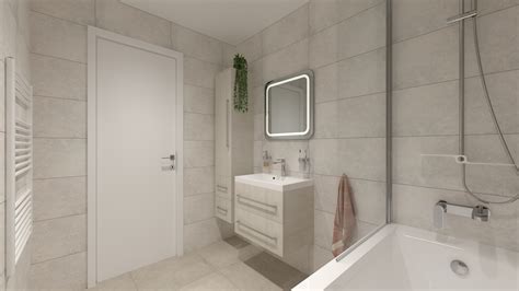 Moderné bytové jadro s novou dlažbou a obkladom