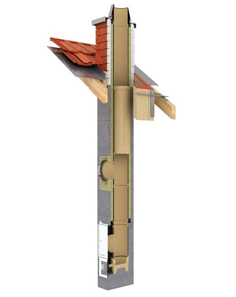 Diagram vzduchovo-spalinového komínového systému