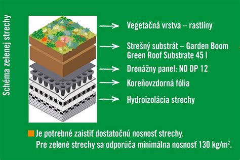 Diagram porovnávajúci extenzívnu a intenzívnu zelenú strechu