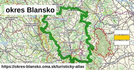mapa okresu Blansko