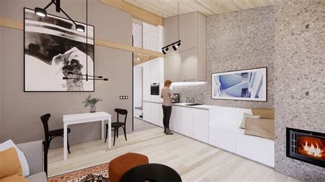 Interiér apartmánového štúdia Andrejka