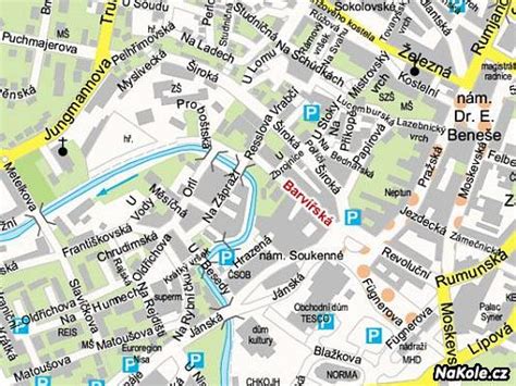 Mapa Mukačevskej ulice v Prešove s vyznačením bytovky