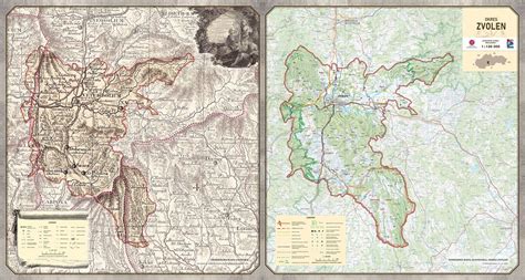 Mapa okolia Zvolena s vyznačenou oblasťou Bakova Jama