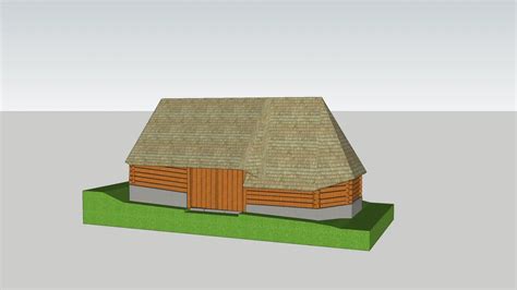 Model novej stodoly inšpirovanej lokálnou architektúrou
