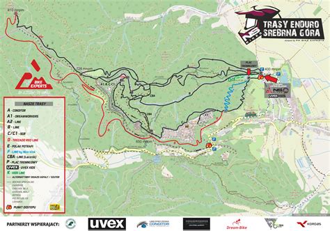 Mapa Bike Parku Paseky v Terchovej