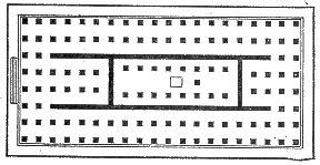 Pôdorys Apolónovho chrámu v Bassai