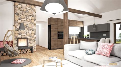 interiér moderného bungalovu