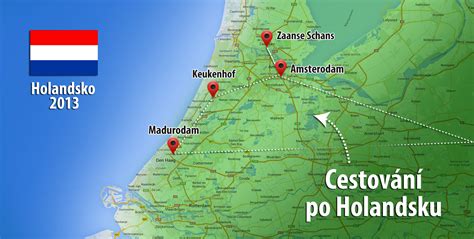 Mapa Den Haagu s vyznačenými lokalitami