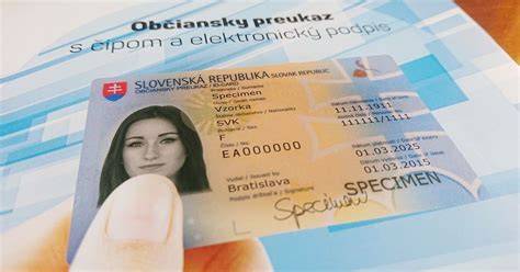 Ilustračná fotografia občianskeho preukazu