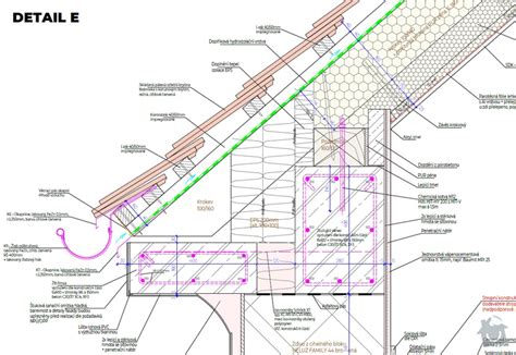 Detail dreveného krovu