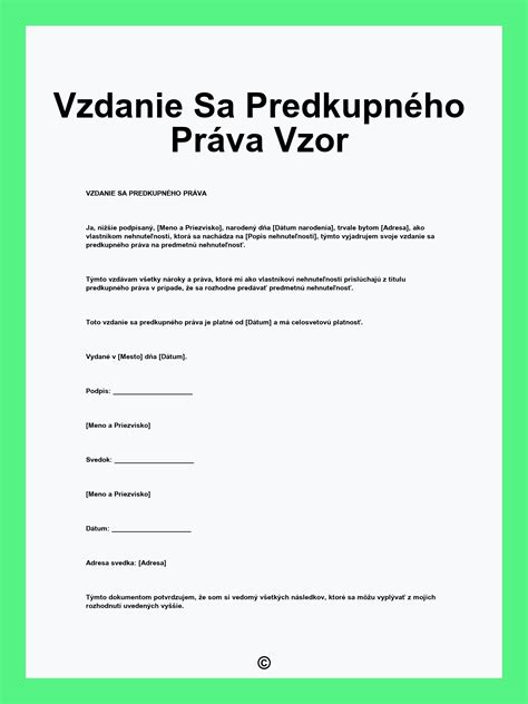 Diagram predkupného práva