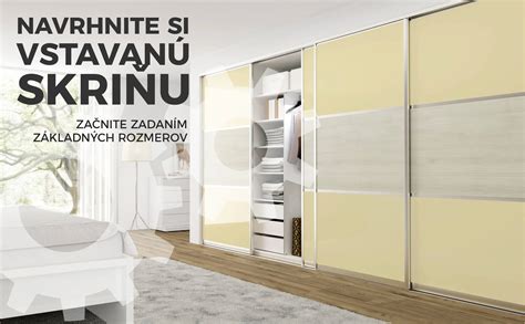 Detail vstavanej skrine s osvetlením