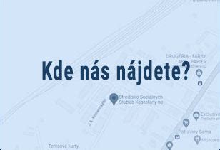 Mapa sociálnych služieb v Nitre a okolí