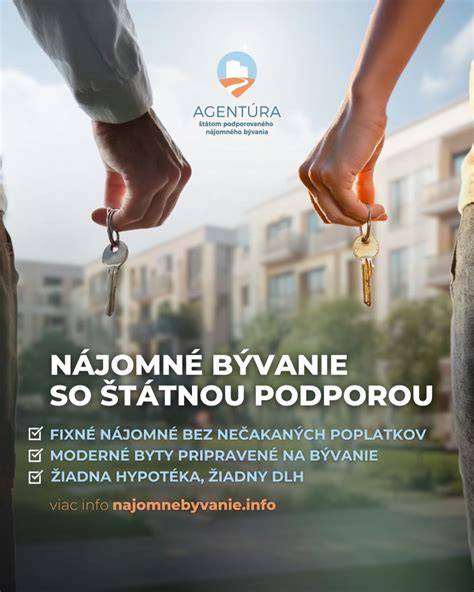 Ilustrácia štátom podporovaného nájomného bývania