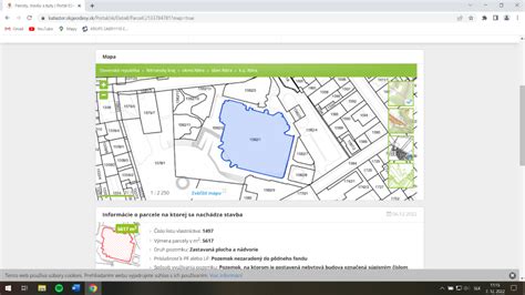 Mapa katastra Faber