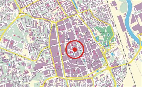 Mapa mesta Košice s vyznačeným sídliskom Železníky