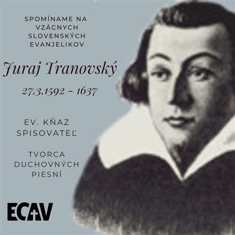 Portrait of Juraj Tranovský