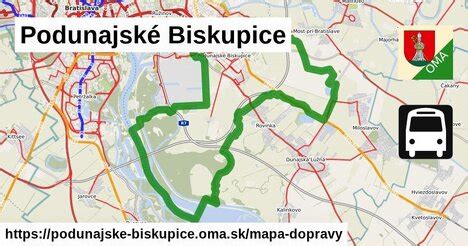 Bratislava Podunajské Biskupice mapa