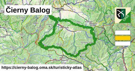 Mapa obce Čierny Balog