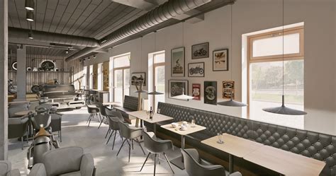 Interiér modernej kaviarne s príjemnou atmosférou