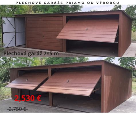 Ilustračná fotografia modernej plechovej garáže