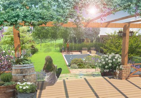 Pohľad na záhradu ako oddychovú zónu