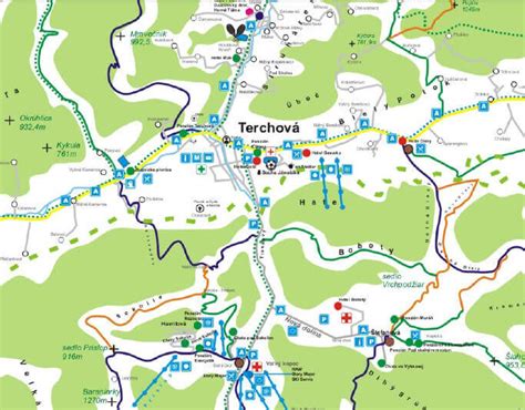 Mapa obce Terchová