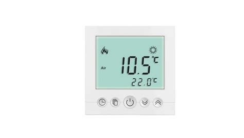 Ilustrácia programovateľného termostatu s LCD displejom