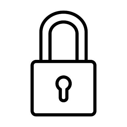 Symbol zámku a štítu ako symbol bezpečnosti