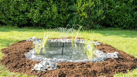 Hotové záhradné jazierko s okolitou zeleňou