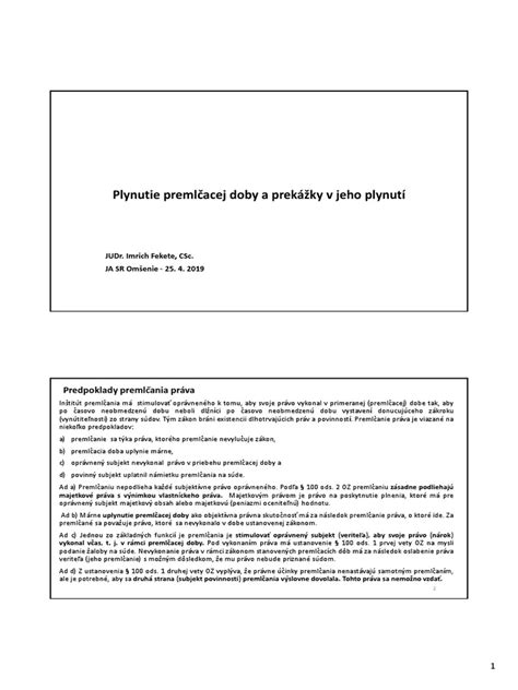 Diagram znázorňujúci plynutie a prerušenie premlčacej doby