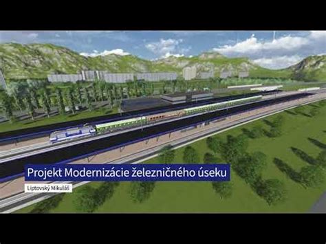 Vizualizácia modernizovaného železničného úseku