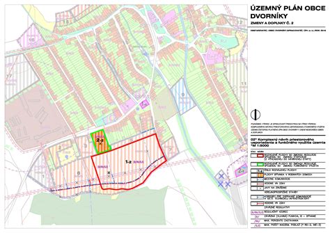 Mapa územného plánu obce