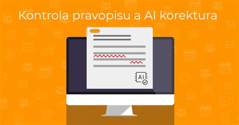 Ilustračný obrázok zobrazujúci proces kontroly pravopisu na obrazovke počítača