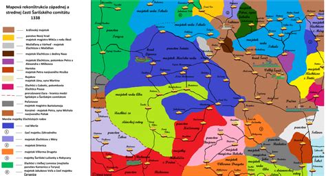 Mapa majetkov Apponyiovcov